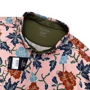 NEW Good Good Golf Pink Canyon Polo Shirt Floral All Over Print Men's  2XL